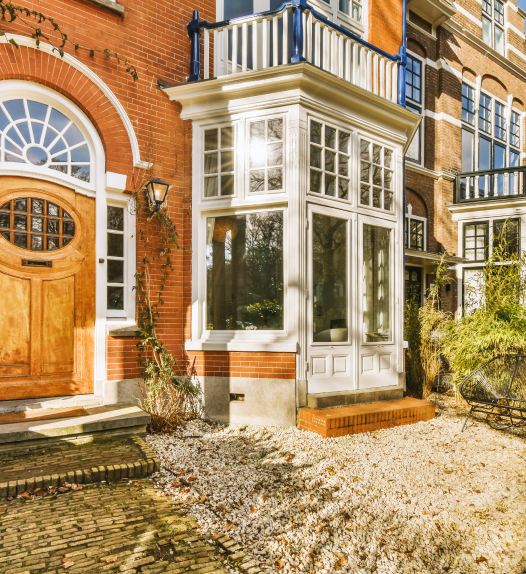 The front door of a house